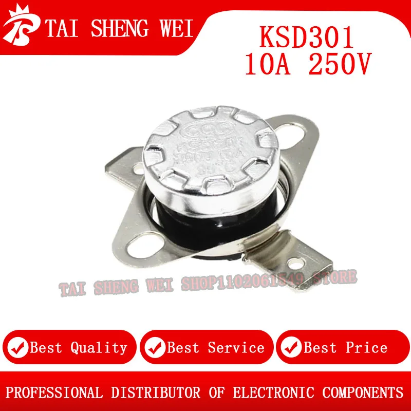5PCS KSD301 10A 250… - image