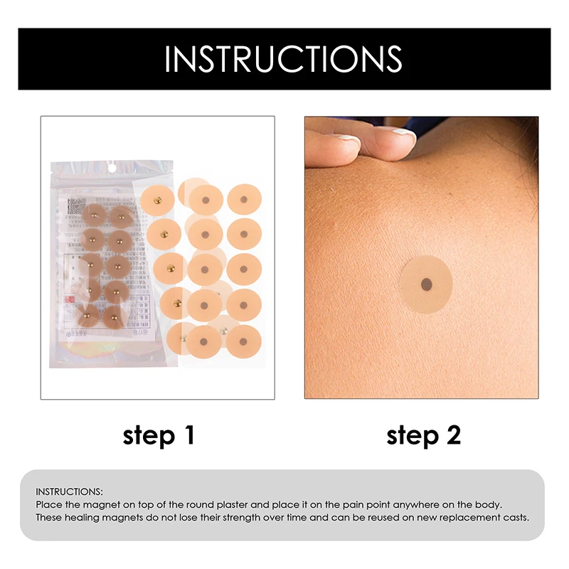 20sheets Acupuncture Magnetic Beads Sticky Ear Massage Patch Body Stickers Auricular Plaster Therapy Acupoint Sticking Plaster image 5