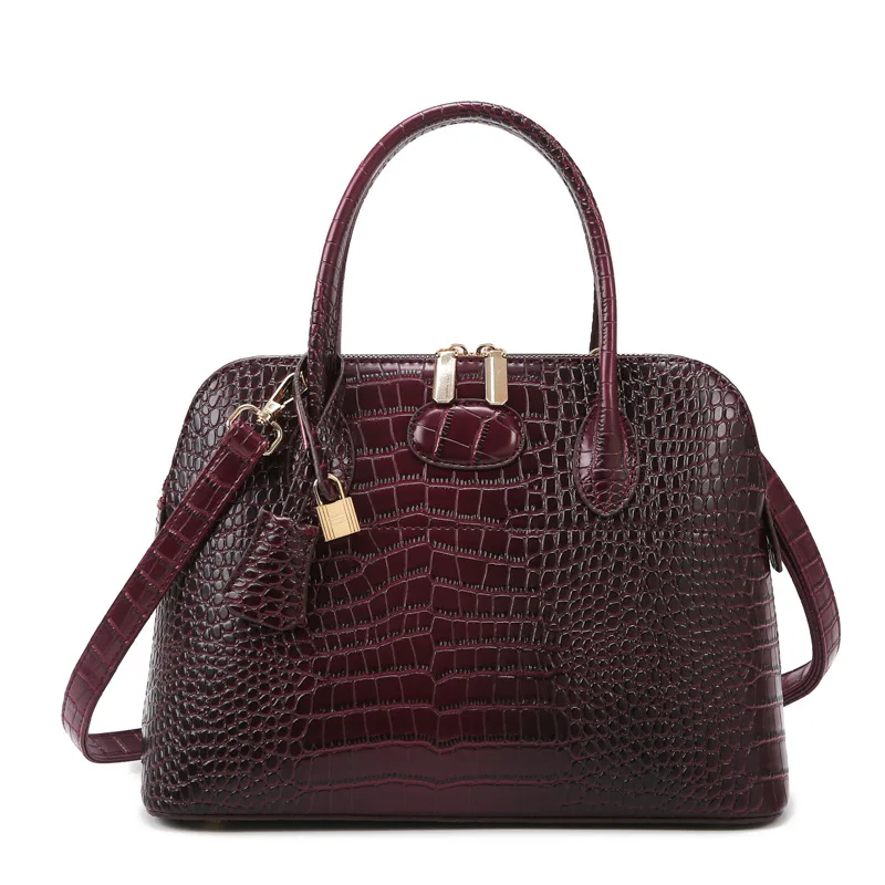 Crocodile Pattern Leather Women Handbags Luxury Fashion Brand Portable Tote Bag Commuter Shoulder Messenger Bags 2024 New Large