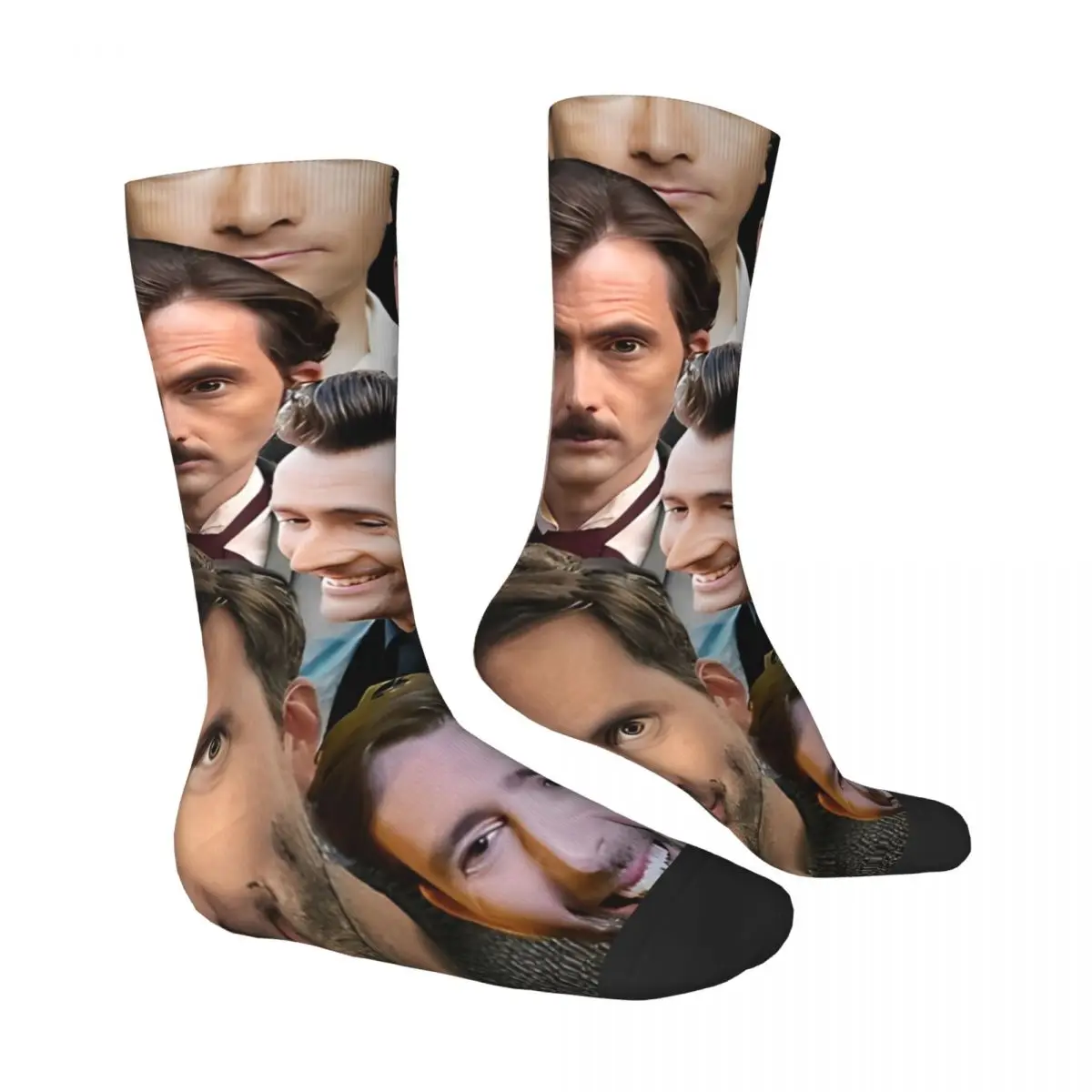 Davids Collage Tennants Socks Autumn Stockings Fashion Men's Quality Socks Graphic Running Non Slip Socks