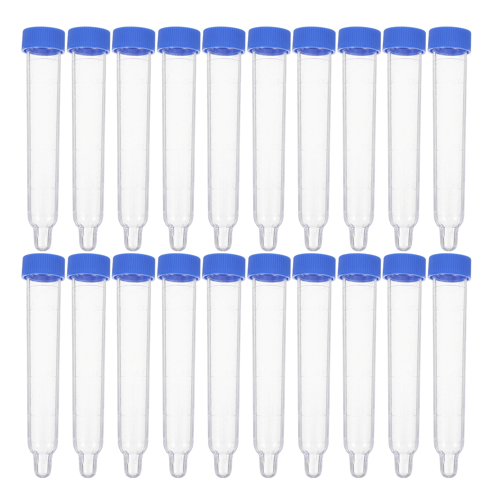 

200Pcs Urine Sediment Test Tubes Plastic Screw Cap Clear Sample Collection Tubes Laboratory Urine Testing Collection Vials