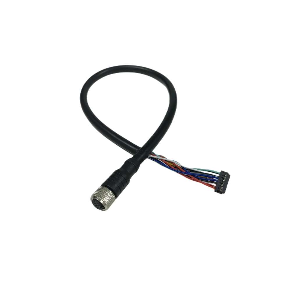 Vehicle 17 Pin Aviation Plug Female Connector M12 Cable