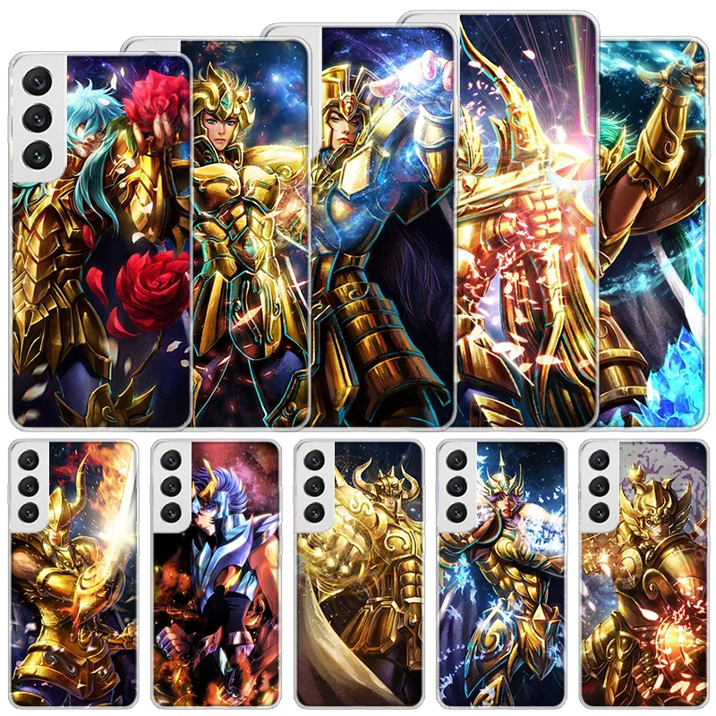 Anime Saint Seiya Soft Case For Samsung Galaxy S24 S23 S22 S21 Ultra S20 FE S10 Plus Phone Cover S9 S8 + S10E Funda Coque