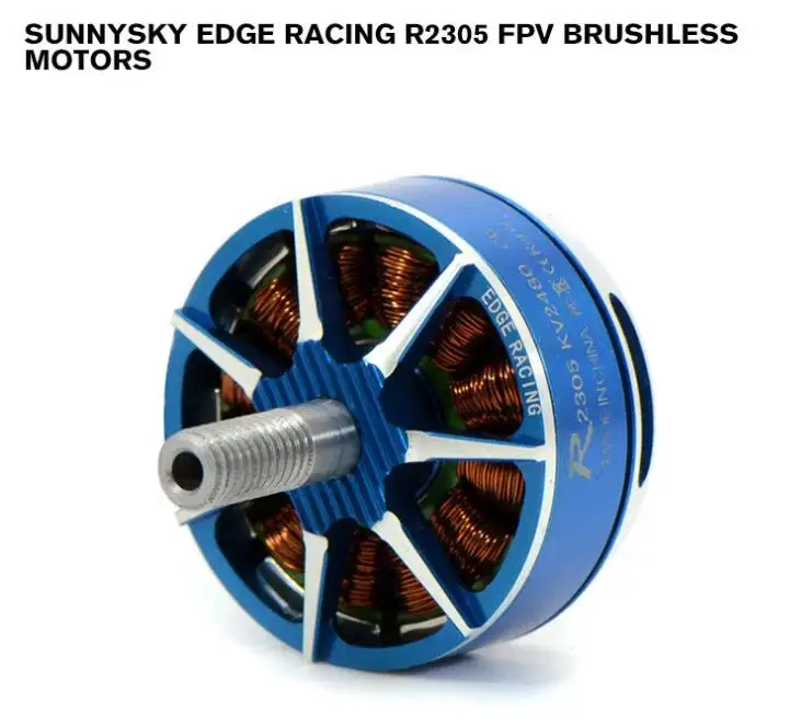 SunnySky R2305 2480Kv محرك بدون فرشاة 7075-T10 مادة الألومنيوم وعمود سبائك التيتانيوم، محمل EZO، لطائرة RC بدون طيار