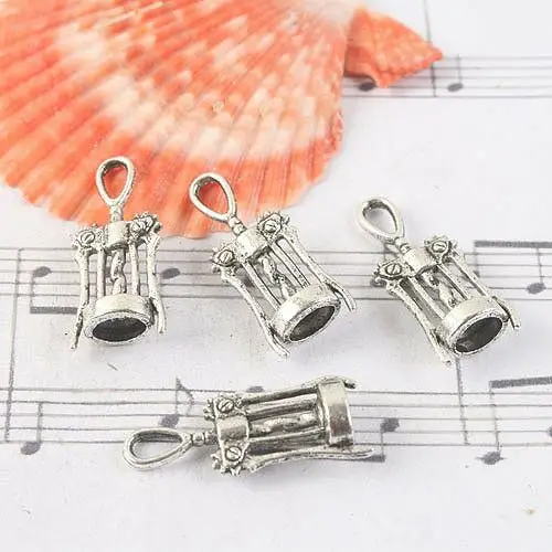 20pcs  27x11mm corkscrew Charms Tibetan silver Jewelry Making Supplies Necklace Crafts G1134