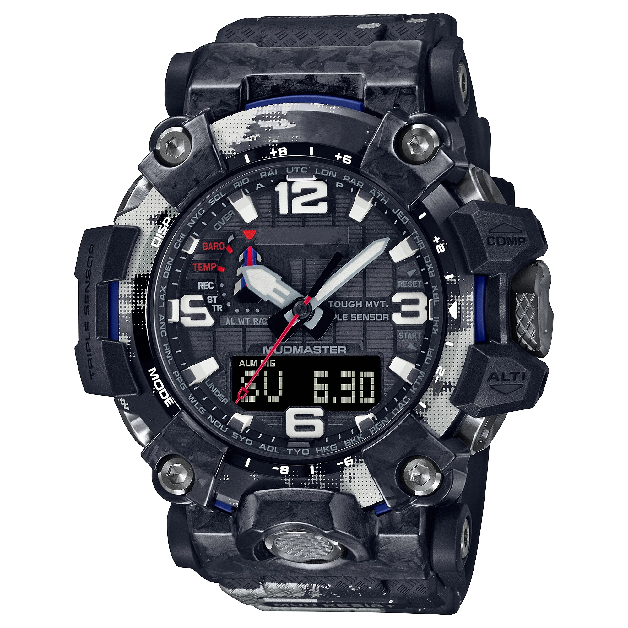 Sport Digital Electronic Men\'s Watch G-SHOCK Full Function LED Auto Hands Up Light World Time 2000 Oak Series