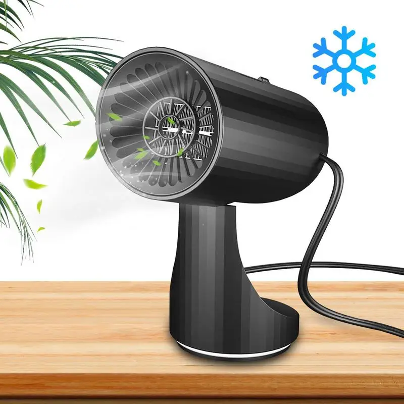 12V Portable Car Heater 2 In 1 Car Heating/Cooling Fan 360 Degree Rotation Car With Plug-in Lighter Window Windshield Defogging