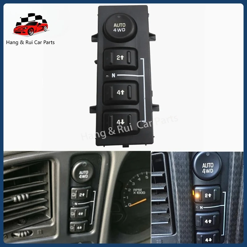 15136039 Transfer Case Selector Dash Switch For Chevrolet Tahoe Suburban For GMC Sierra Silverado Cadillac Avalanche 19259313