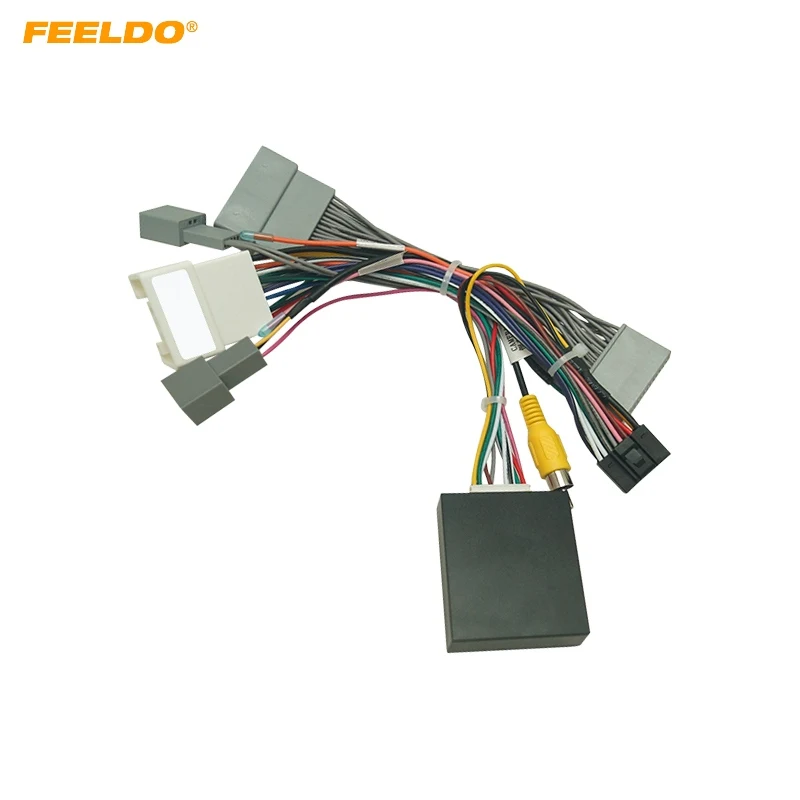 

Автомобильный 16-контактный аудио жгут FEELDO для Mitsubishi Pajero (2WD) послепродажный стереоустановочный адаптер проводов