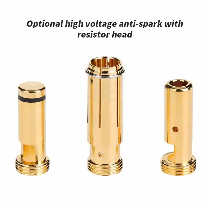 70A AS150 Anti Sparking Plug 7mm Gold-plated Male Female Banana Connector High Current Positive Negative Poles Head f 8AWG Wire