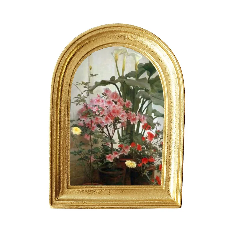 

Northern EuropeinResin Photo Frame6Inch Resin Photo Frame Home Soft Picture Frame Home Ornament Gold Photos on the Table Ornamen