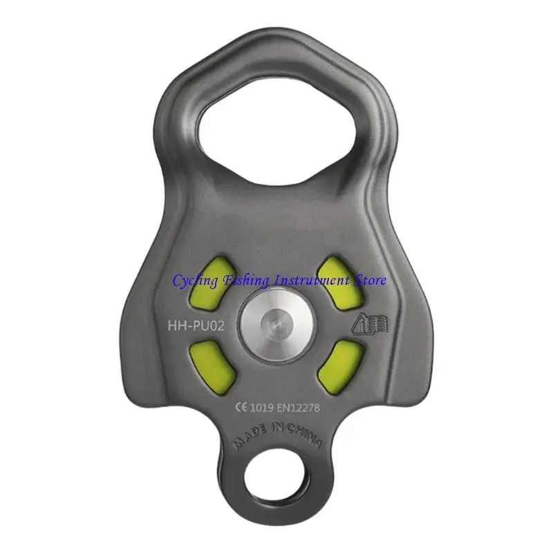 

G92F Durability Aluminum Alloys Climbing Carabiner with Quickly Installation Pulley for Hiking and Travel with Quick Installa