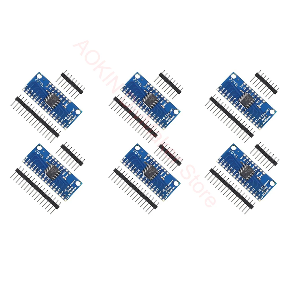 6 pcs CD74HC4067 16-Channel Analog Digital Multiplexer MUX Breakout Board Module CMOS Precise Module Compatible with Arduino