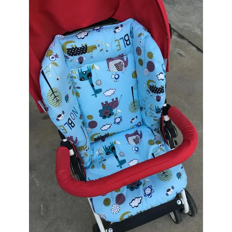 Cojín Universal para cochecito de bebé, alfombrilla gruesa de algodón suave para asiento de carrito de niños