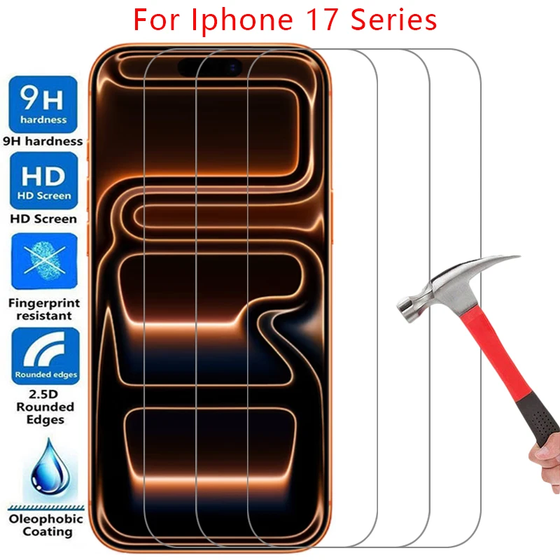 

чехол для apple iphone 17 pro max, воздушное закаленное стекло на iphone 17 iphone 17pro 17 pro max, задняя крышка 360 i phone 17case procase