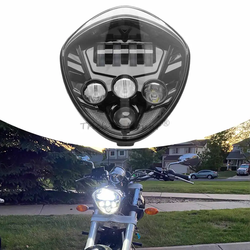 

40W/60W Black Motorcycle LED Headlight Compatible with Victory Cross Country Tour 2008-2017 Motorcycle Accessories
