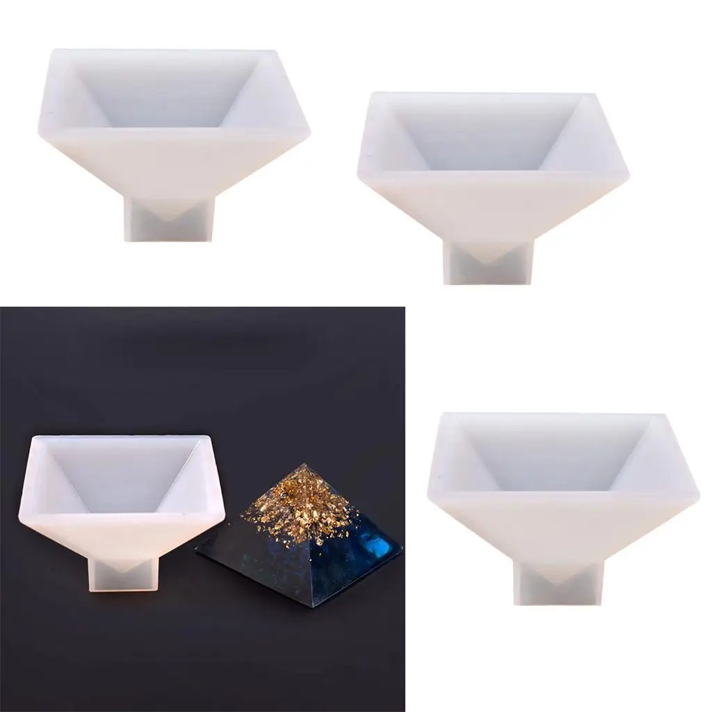 

Pyramid Silicone Resin Molds for DIY Jewelry Making Tools Craft Pendant Charms and Plaster Figurines