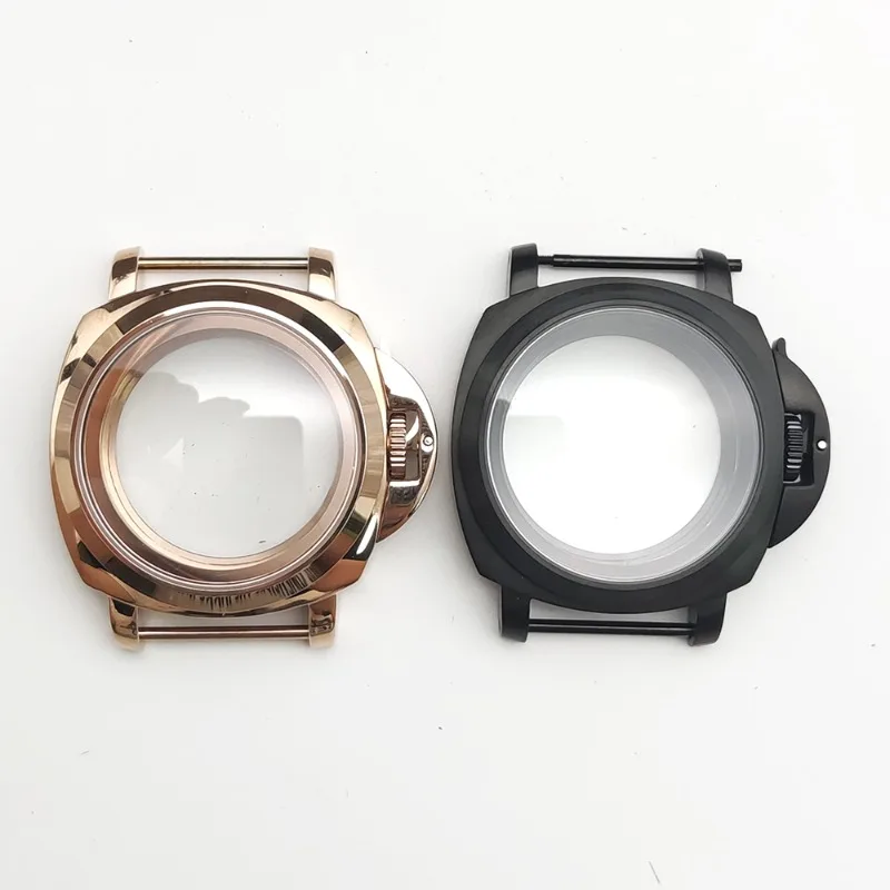 Per Panerai 40MM nero con custodia con maniglia, adatto per movimento NH35/36/4R/7S, accessori per orologi