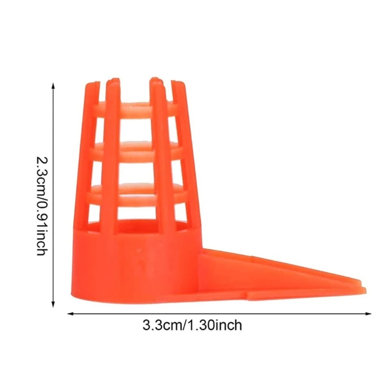 20 pz Regine Gabbie Apertura In Plastica Regine Gabbia Protezione Cellulare Coperture Apicoltura Allevamento Tazza