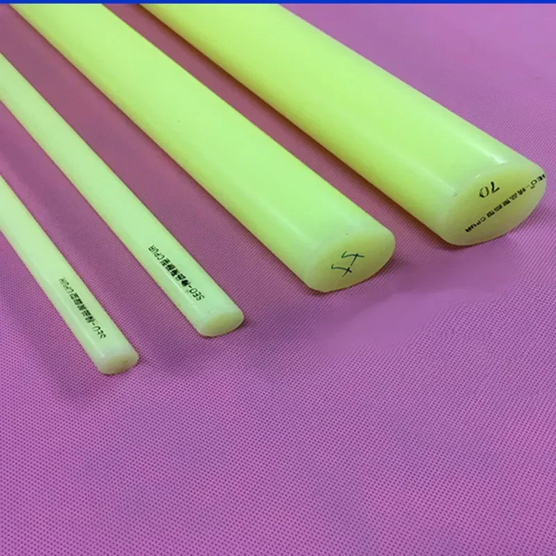1PCS 90A PU Rod, High Hardness Polyurethane Solid Round Bar for Machinery, Buffer & Self Defense
