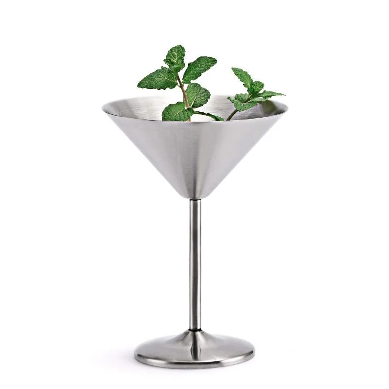 304 Stainless Steel Cocktail Cup Martini cup metal goblet bar Champagne Cup bar wine glass