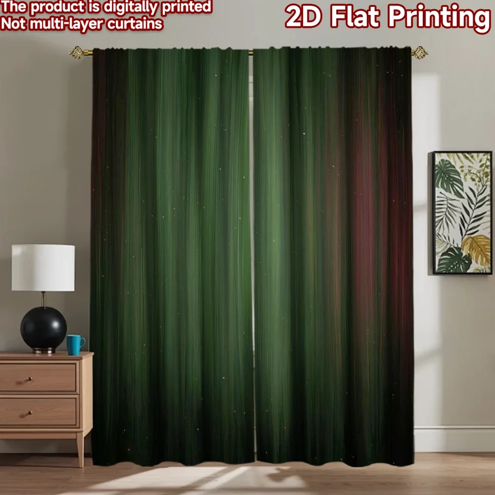 

1pc 2D flat Photography Backdrop Photography Banner Christmas Green and Red Stripes 100% Polyester Birthday Party Use for