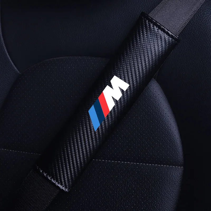 Car Seat Belt Shoulder Cover Breathable Pad Auto Interior For BMW M e46 e90 e60 f30 f10 e39 e36 g20 g30 f20 e87 e92 Accessories