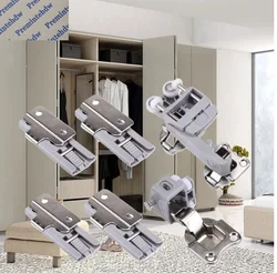 1Set Wardrobe Closet Sliding Bi-fold Door Roller Wheel Hardware Kit