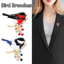 Sparkling Colorful Zircon Birds Brooch For Women Rhinestone Crystal Animal Brooches Coat Dress Lapel Pins Wedding Party Jewelry