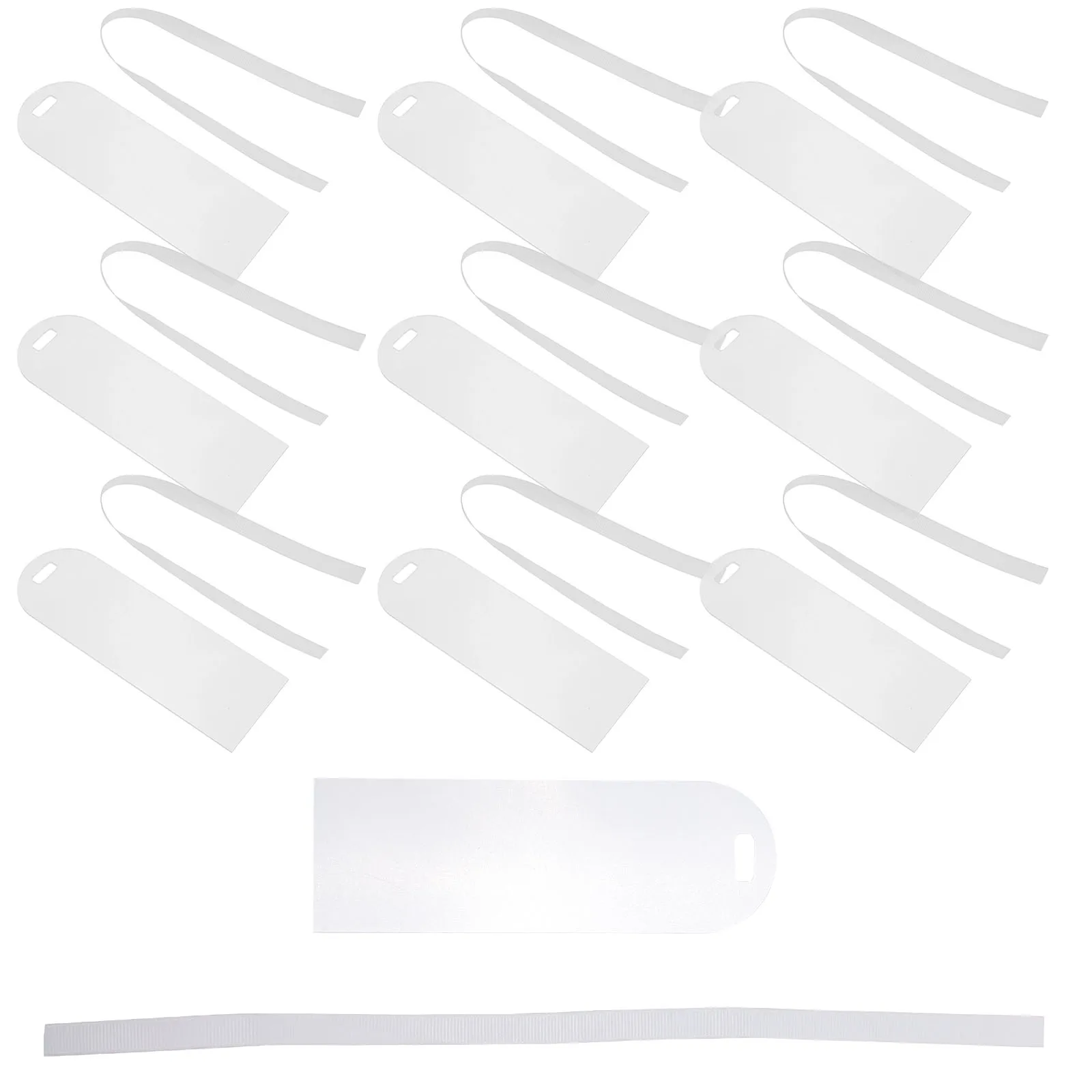 

10pcs Acrylic Bookmarks Blank Ribbon Page Marker Lightweight Diy Unfinished Bookmark For Novel Lovers Book Accessories