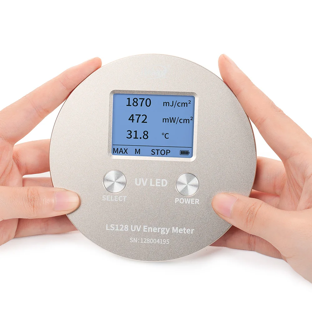 Lamp Intensity Power Meter Digital 340nm to 420nm Light UV Power Puck Radiometer Integrator UV Energy Meter