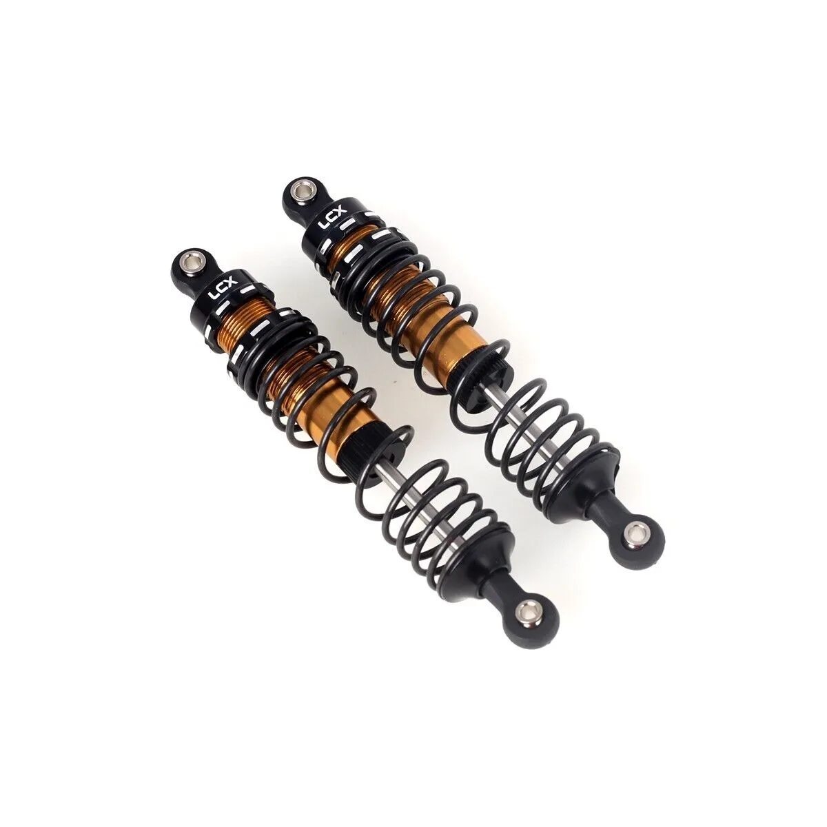 

LCX Racing 1/10 RC Crawler Aluminum 100mm Suspension Shock Set 2pcs Rear for Traxxas F150 Raptor 4x4 R Upgrades Part Accessories