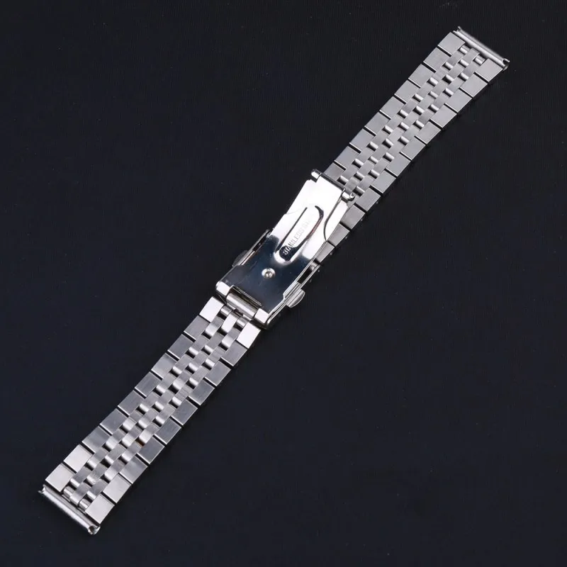 18mm 19mm 20mm 22mm Silver 316L Stainless Steel Universal Straight End Watch Strap Bracelet Straps image 6