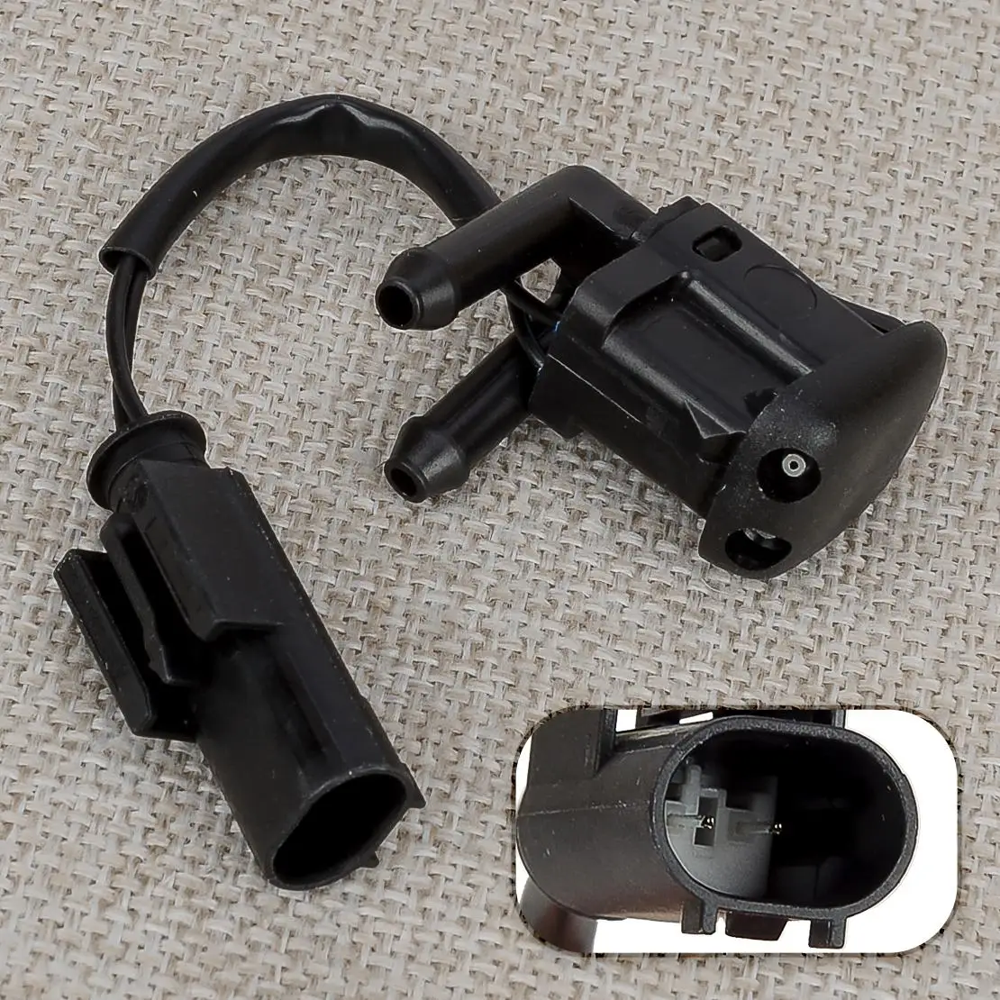 

Windshield Wiper Washer Nozzle Spray Heated Dual Inlet Squirter Jet A61668361042 Fit for BMW 5 Series E39 525i 528i 530i 540i M5