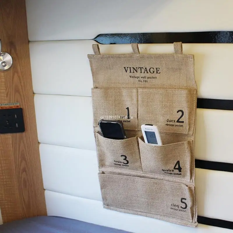 

Versatile Wall Door Storage Solution Hanging Pocket Organizers for Household Item Dropship
