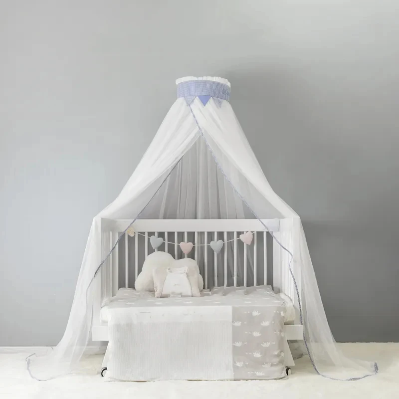 Baby Cot Mosquito Net Floor-standing Children\'s Crib Mosquito Net 5 Gears Height Adjustable Newborn Shading Anti-mosquito Cover