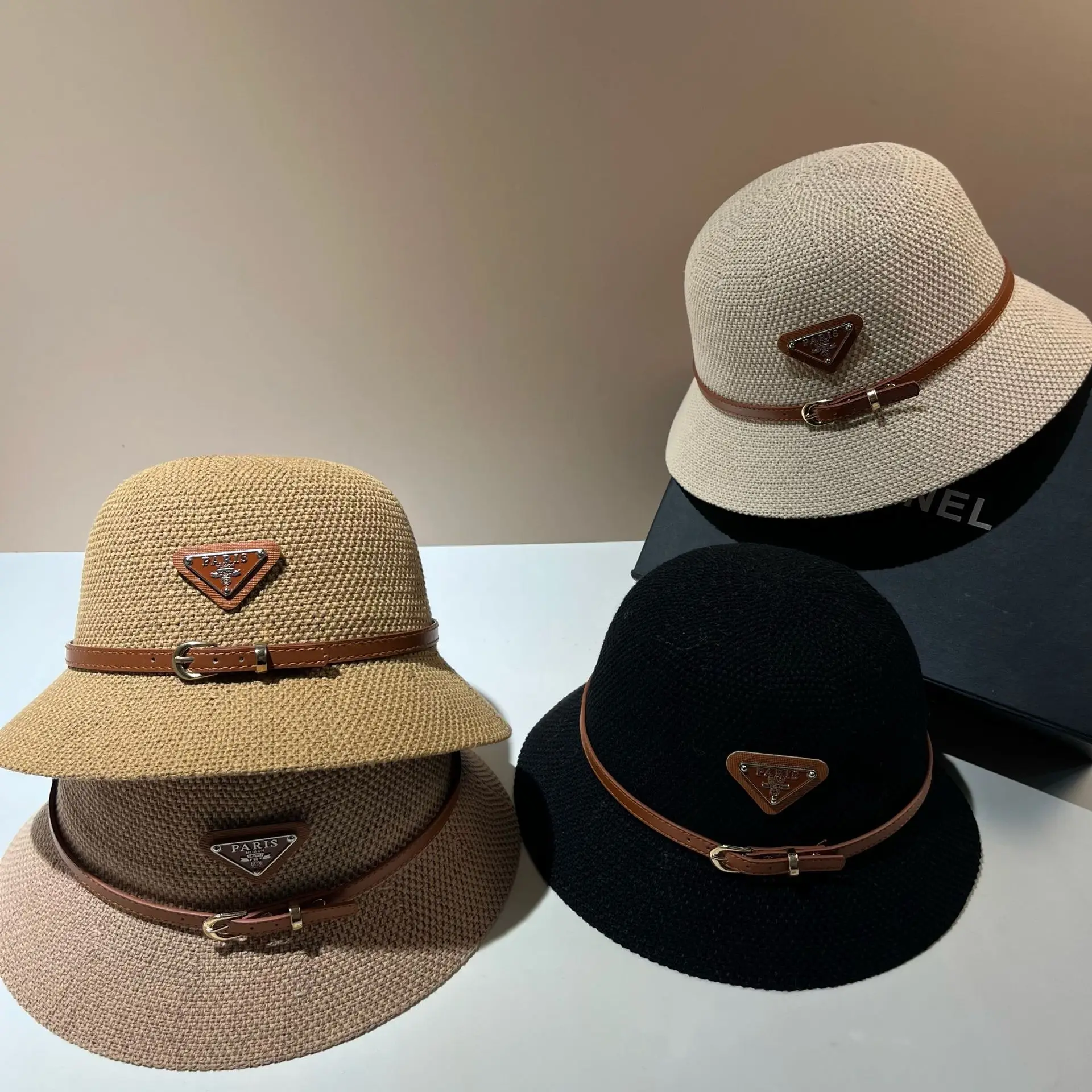 

​Extra Warm Rabbit Fur Beanie for Women - Oversized Pom Pom Ear Cover, Thickened Knitted Cap, Harsh Winter​