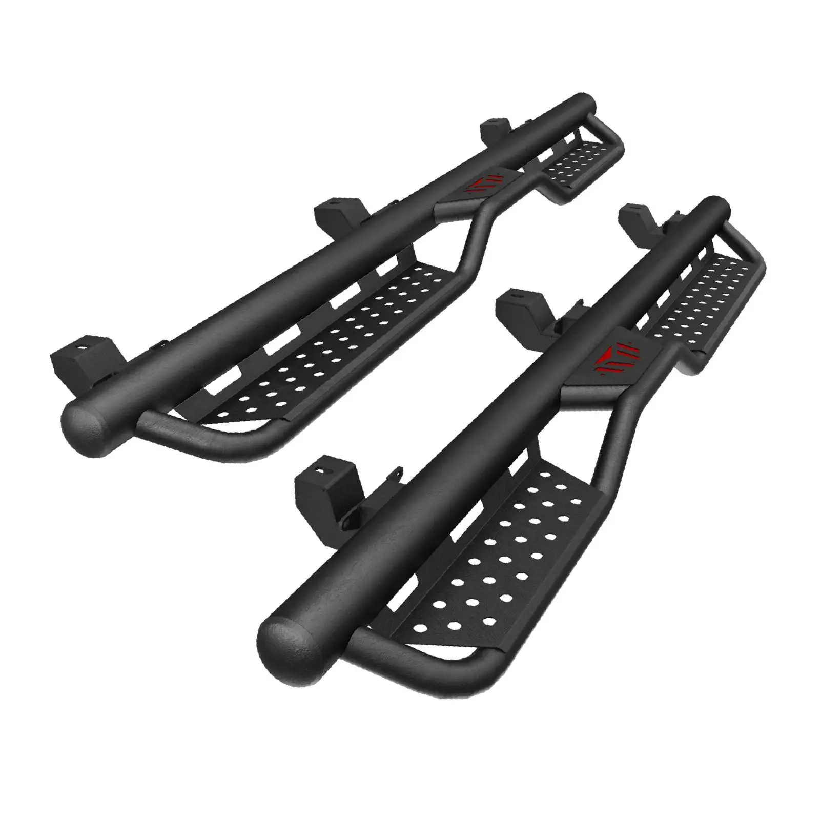 

Carbon Steel Non Slip Running Boards 4 Door Side Steps for 2018-2025 Vehicle Easy Install Accessory