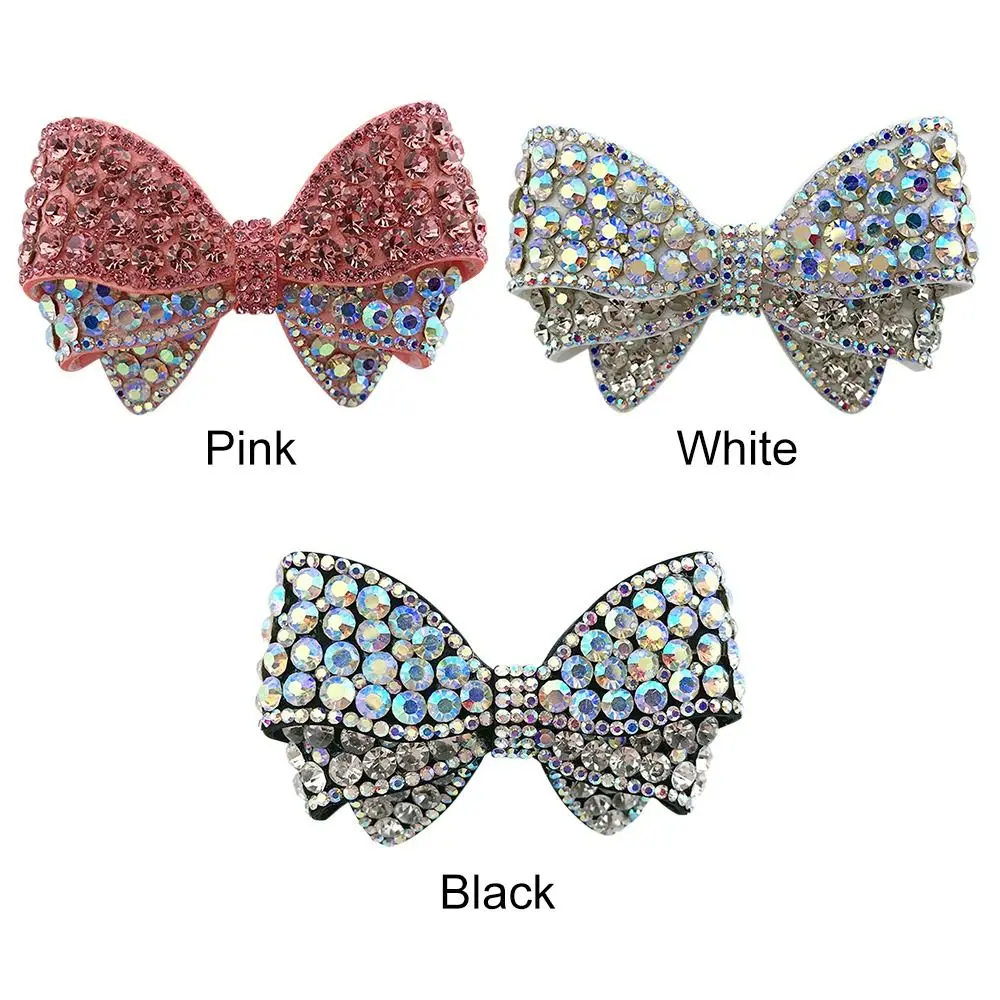 1PC Bridal Wedding Party High Heels Shoes DIY Rhinestone Bowknot Bow Crystal Jewelry Shoe Flower Decorations Crystal Decor