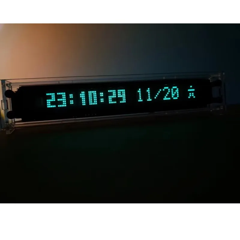 VFD Page Turning Clock Vacuum Fluorescent Display Clock with WIFI Timing Automatic Manual Brightness Adjustment Timing Reminder