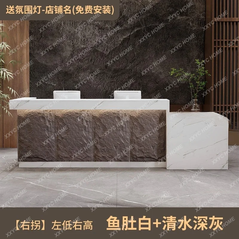 XX Reception Desk Counter Simple Modern Hair Salon Cashier Decorations Reception Desk