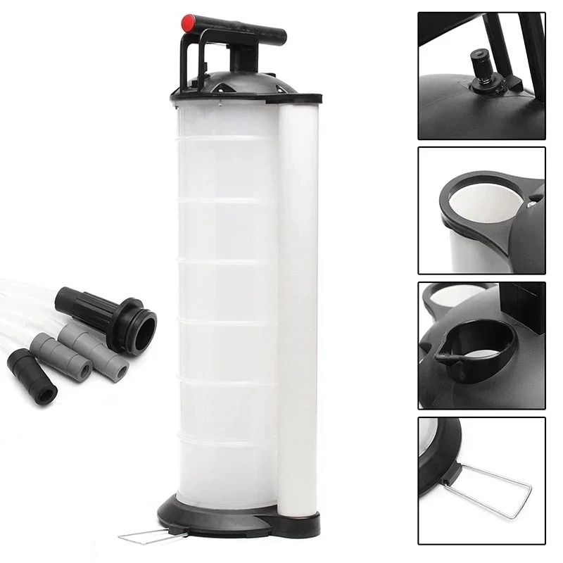 7L Manual Vacuum Oil Fluid Extractor Pump Car Truck Boat Fuel Changer Liquid Change Petrol Transfer Tank Dispenser