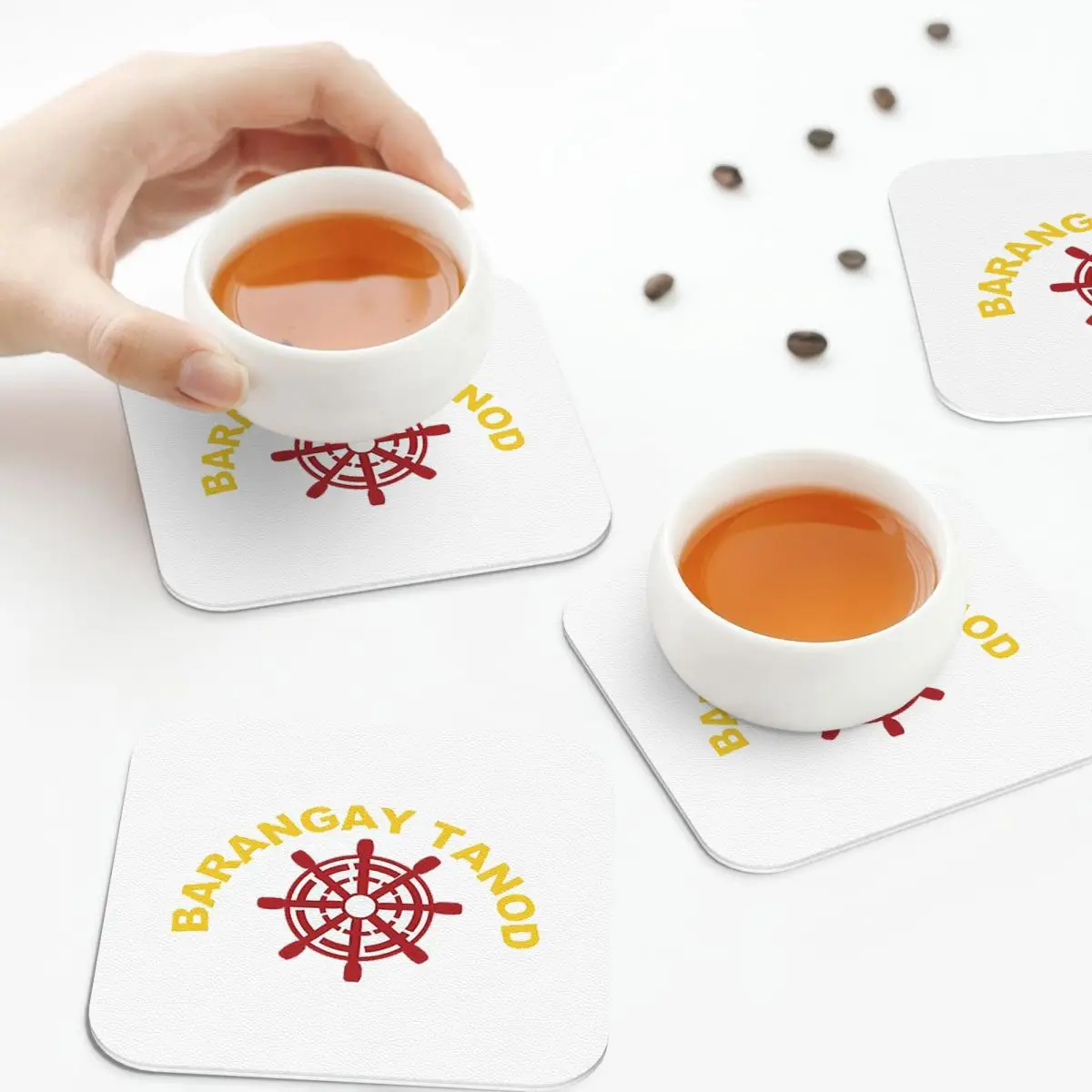 

БАРАНГАЙ ТАНОД ФИЛИПИНО ПИНОЙ КАПЕЛЮХ НИНГА Подставки Кухонные салфетки Изоляционные коврики для чашек Кофейные коврики Посуда Подушечки Набор из 4 шт.