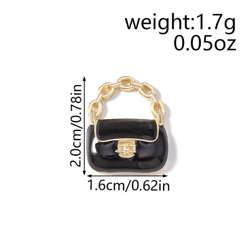 Tusember 10 Stück Niedliche Kristall-Lippen Handtaschen-Schuh-High-Heel-Anhänger für Halsketten Ohrringe Armbänder Bastelbedarf – Detail 15