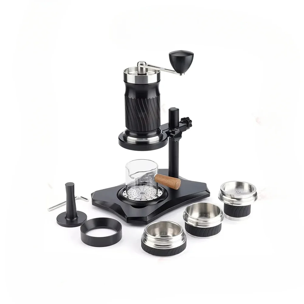 Manual Espresso Capsule Coffee Maker 53mm Bottomless Powder Bowl Home Outdoor Latte American High-pressure Hand Coffee Machine