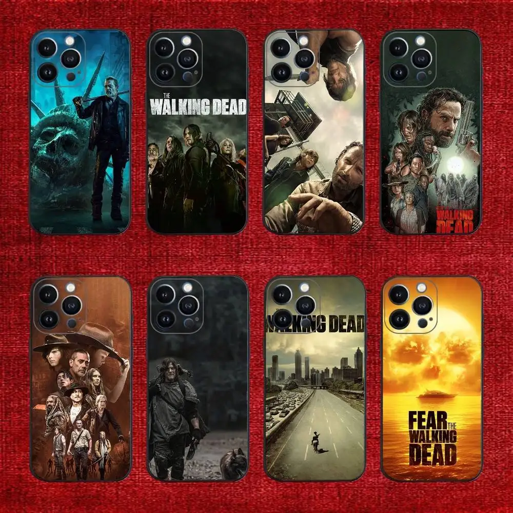 

M-Movie The W-Walking D-Dead Phone Case For iPhone 16e,16,15,14,13,12,11,Pro,X,XS,Max,XR,Plus,Mini Soft Black Cover