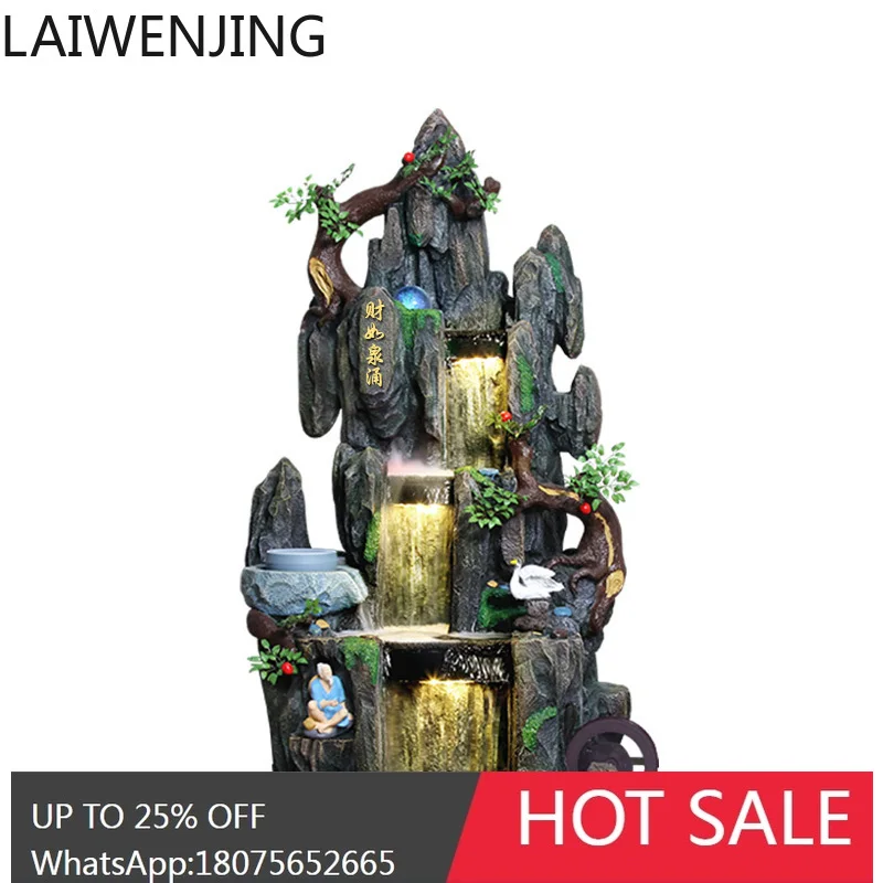 fish pond rockery landscaping courtyard decoration ornament fountain feng shui wheel landscape
