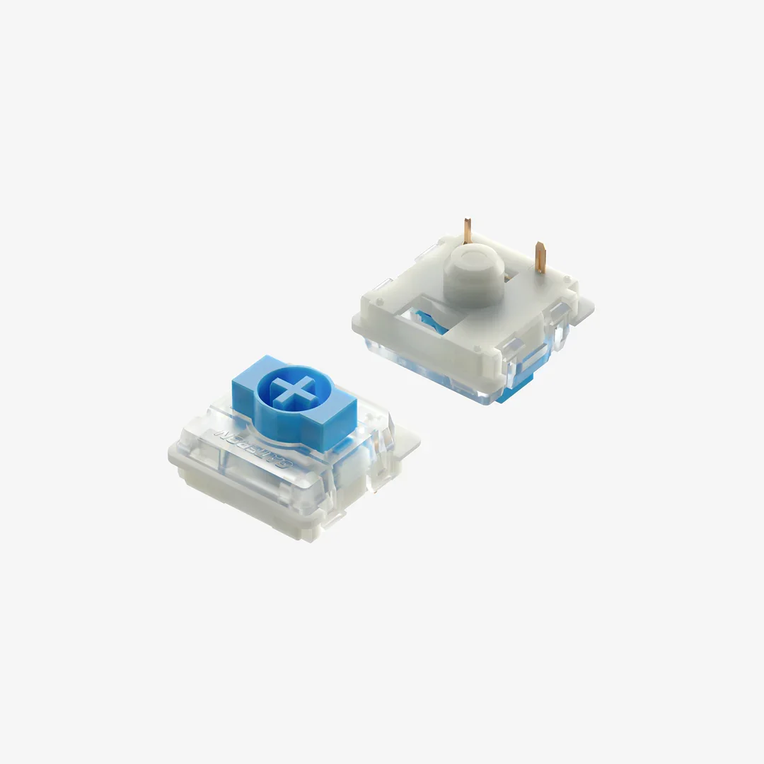 Imagem -02 - Gateron Low-profile 2.0 Switches Marrom Vermelho e Azul Air60 Air75 Air96 100 Pcs