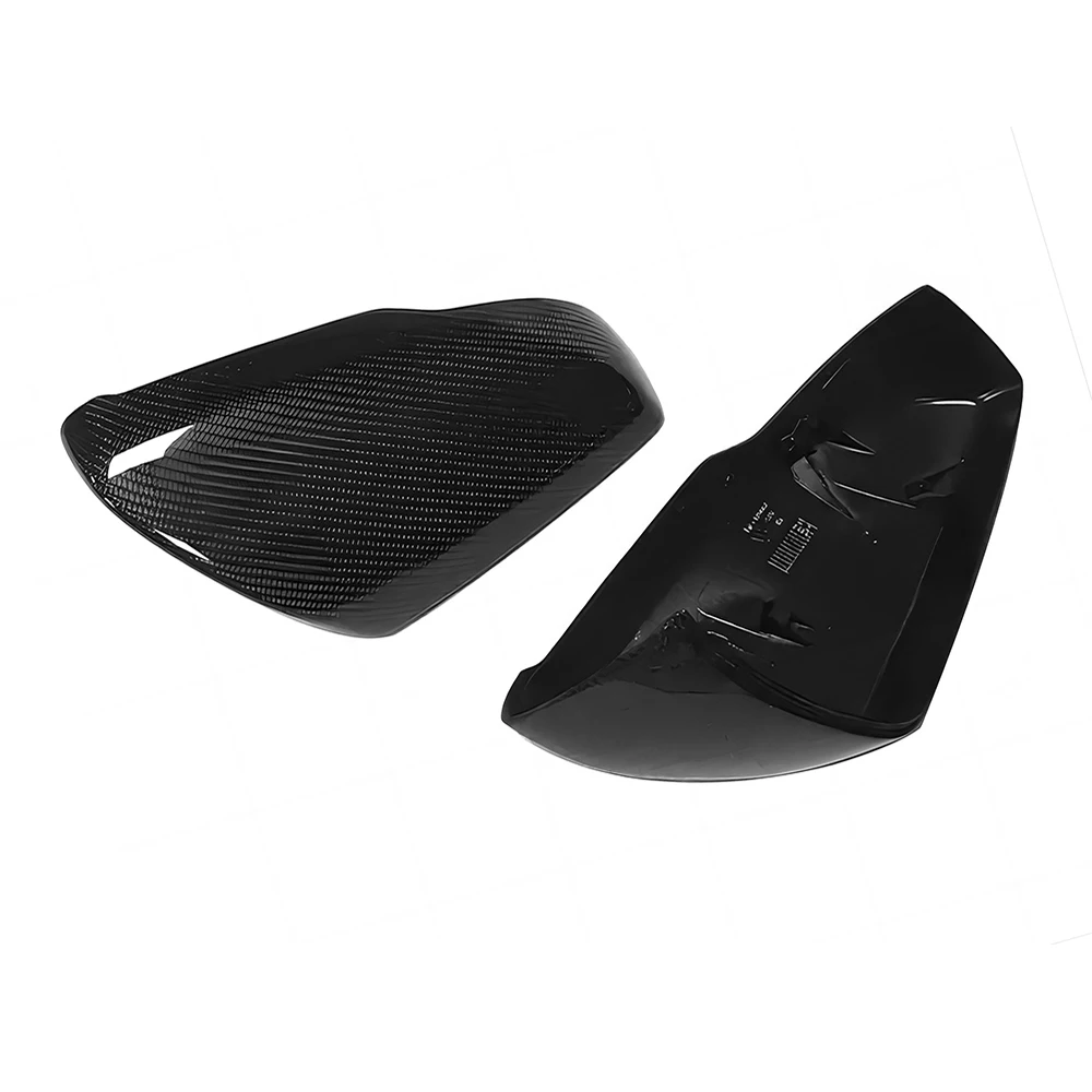 Replacement Rearview Side Mirror Covers Cap For Cadillac CTS CT5 CT6 OEM Style Carbon Fiber Shell