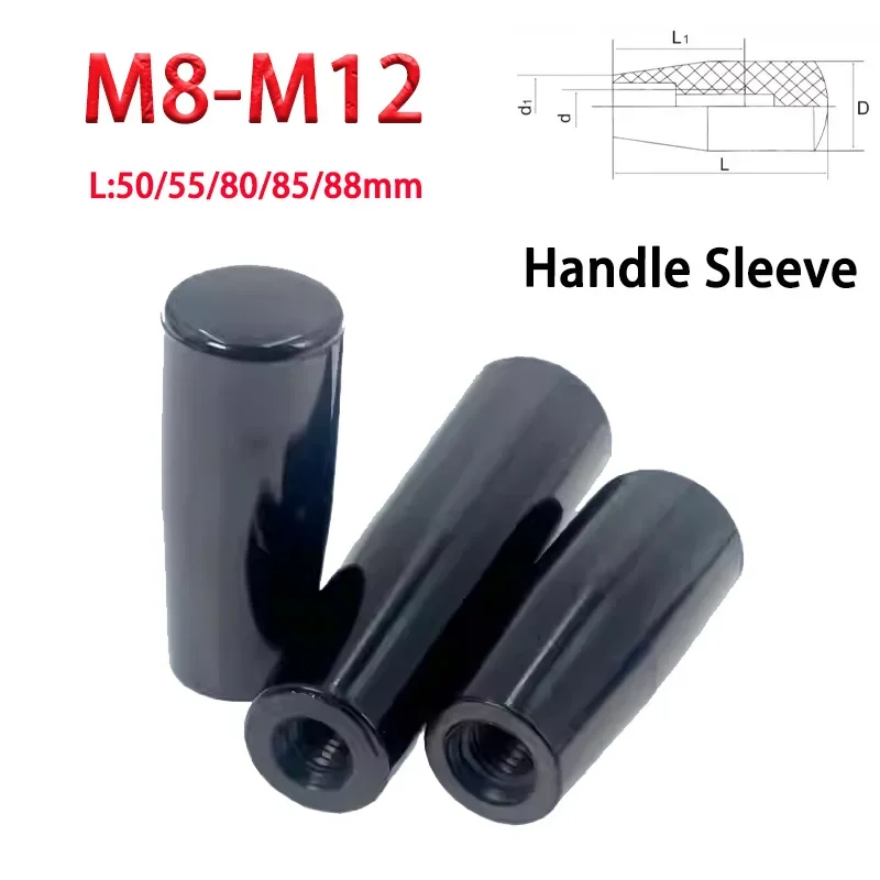 1pcs M6 M8 M12 Long Female Thread Bakelite Without Embedded Handle Cylindrical Machine Tool Operating Rod Handle Non Embedded